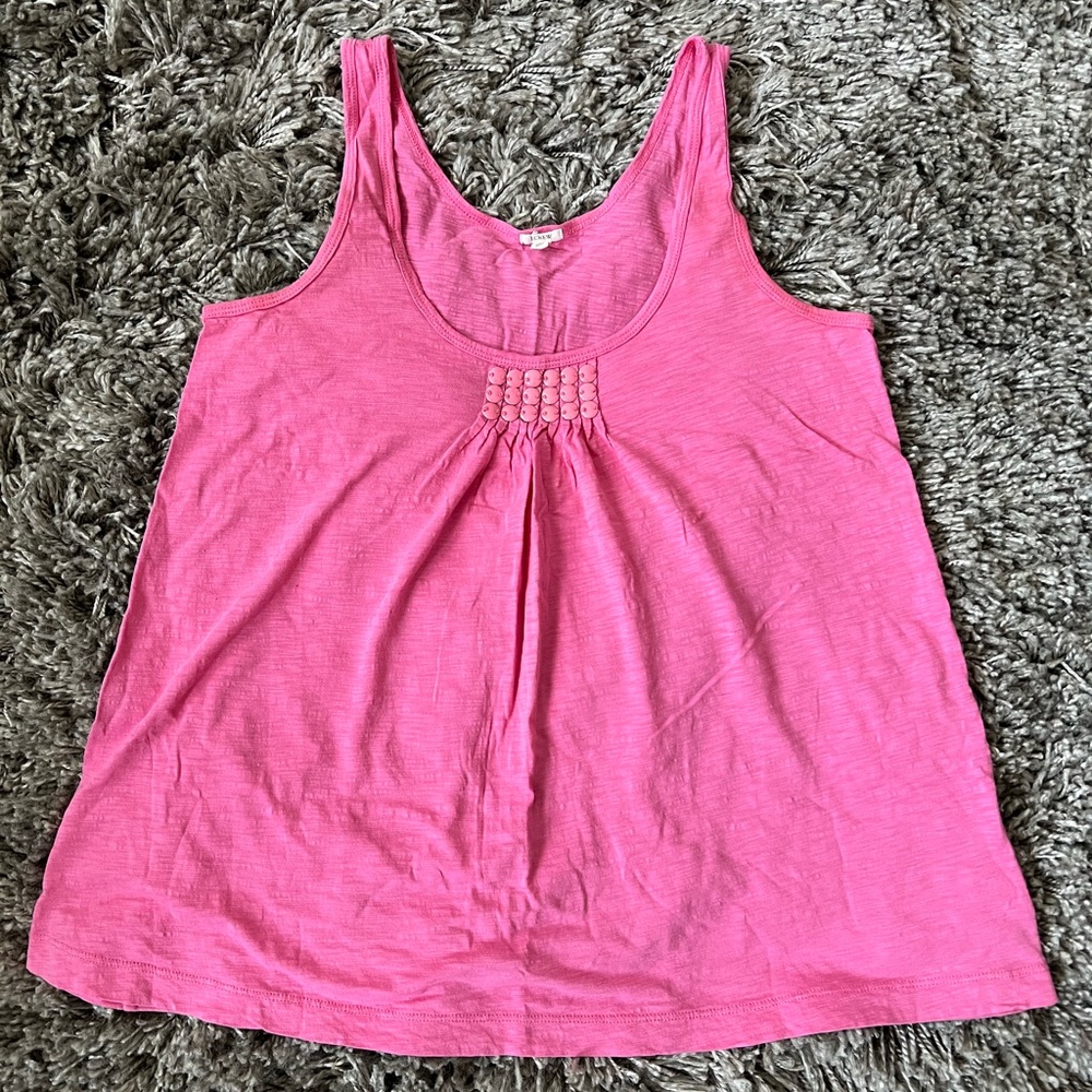 JCREW BARBIE PINK COTTON TANK🩷